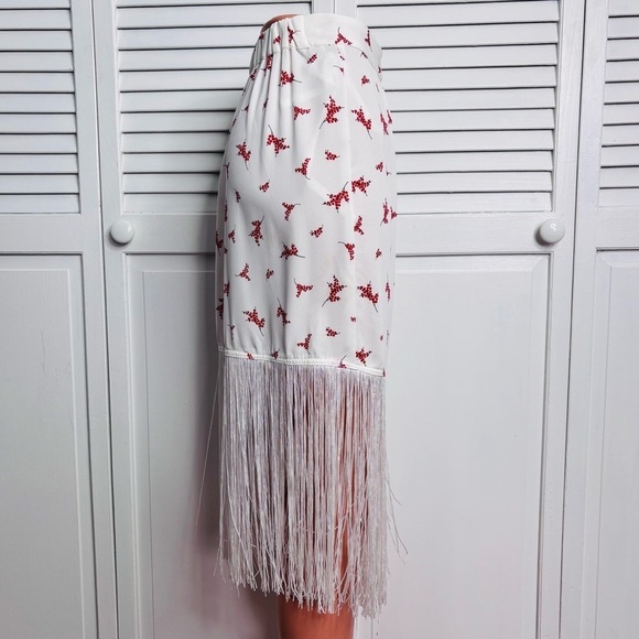 SABINA MUSAYEV Sake Skirt in Ivory Print Size Small - Picture 6 of 10